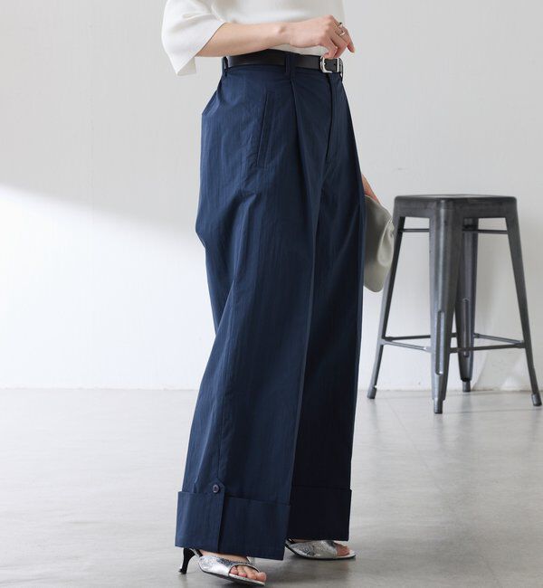  「ロールアップワイドパンツ」|チノ|