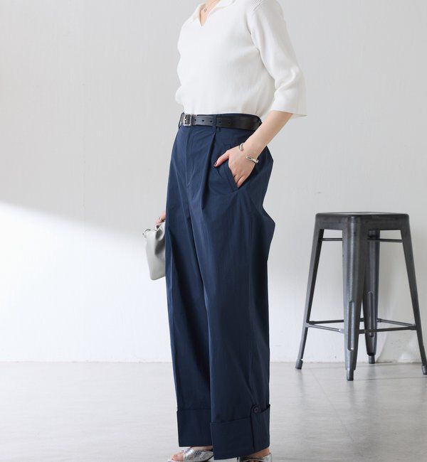  「ロールアップワイドパンツ」|チノ|