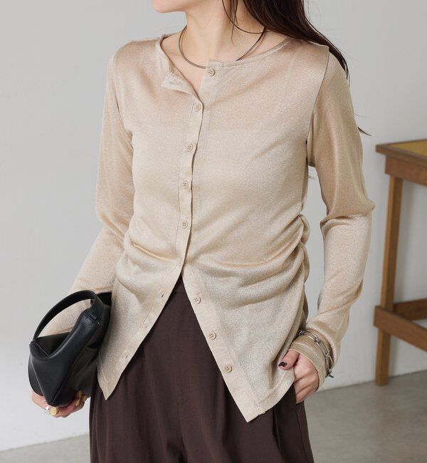  「サイドギャザーカーディガン」|Tシャツ・カットソー|