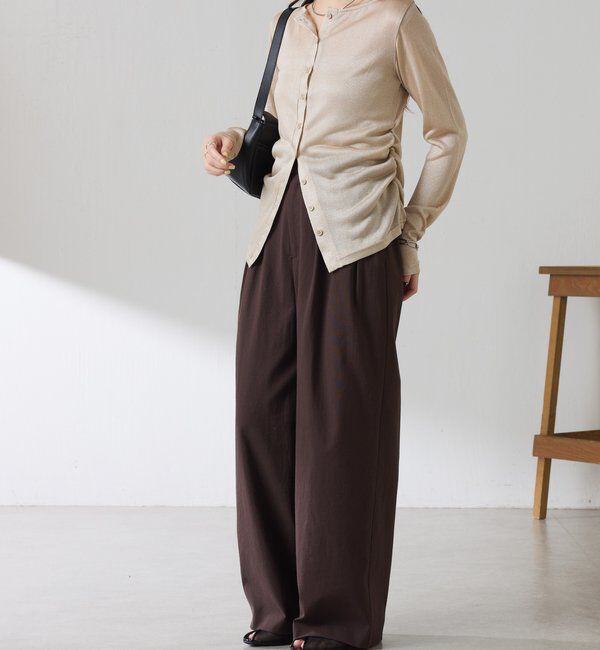  「サイドギャザーカーディガン」|Tシャツ・カットソー|