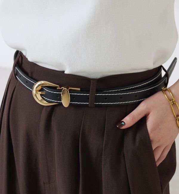  「リバーシルステッチベルト」|ベルト|