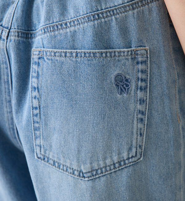  「【夏でも涼しいデニム】Q.anosライトオンスタックデニム」|デニム|