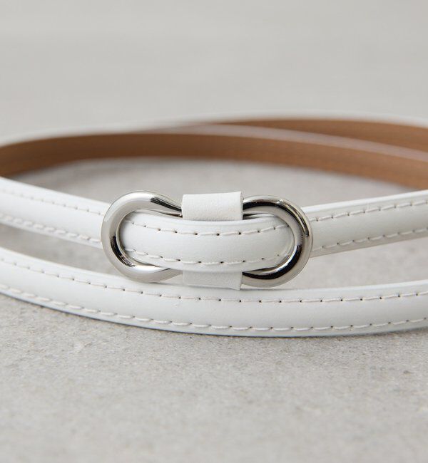  「【PAPILLONNER/パピヨネ】ノンホールレザーベルト」|ベルト|