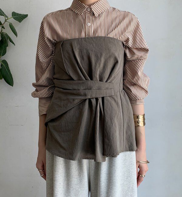  「アシメタックビスチェ」|シャツ・ブラウス|