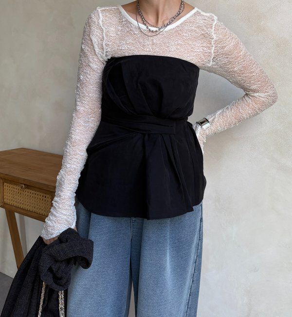  「アシメタックビスチェ」|シャツ・ブラウス|