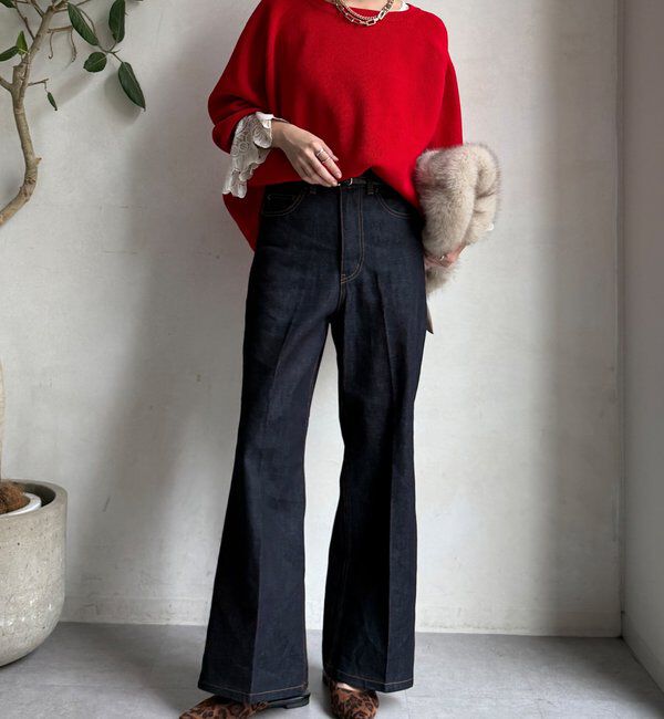  「ルーズフレアデニム」|デニム|