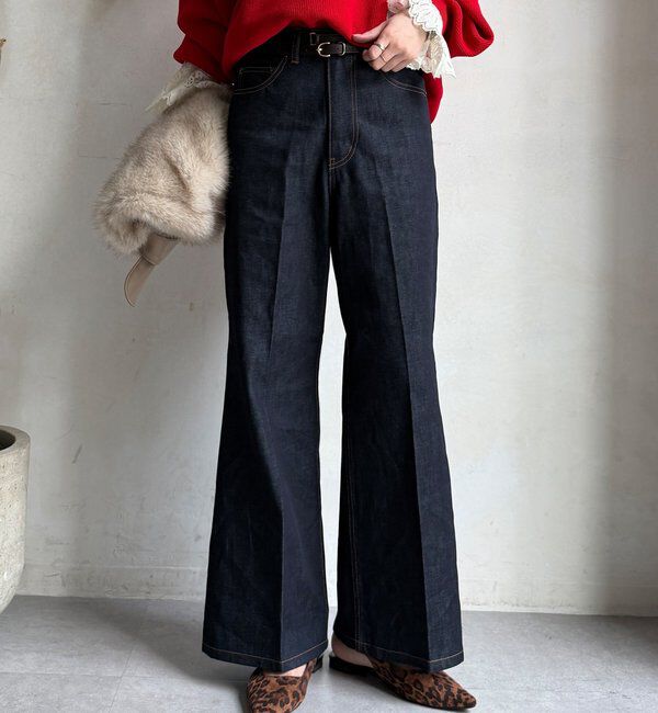  「ルーズフレアデニム」|デニム|