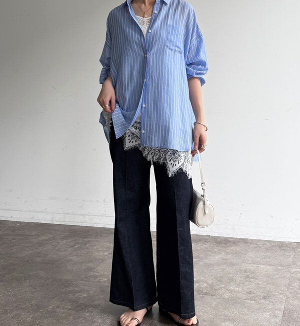  「ルーズフレアデニム」|デニム|