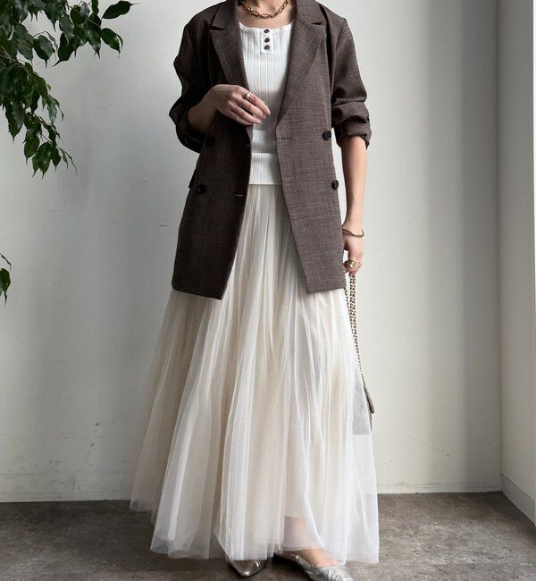  「ダブルチュールスカート」|スカート|