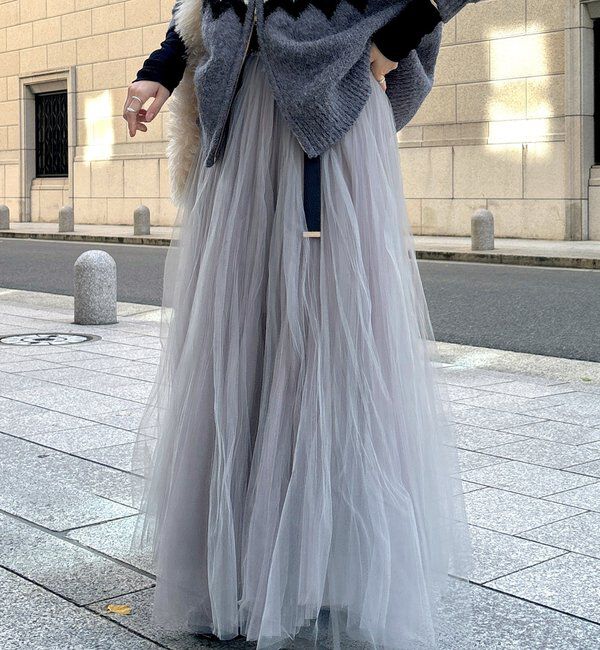  「ダブルチュールスカート」|スカート|