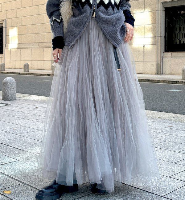  「ダブルチュールスカート」|スカート|