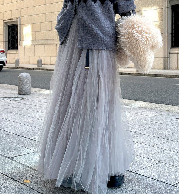  「ダブルチュールスカート」|スカート|