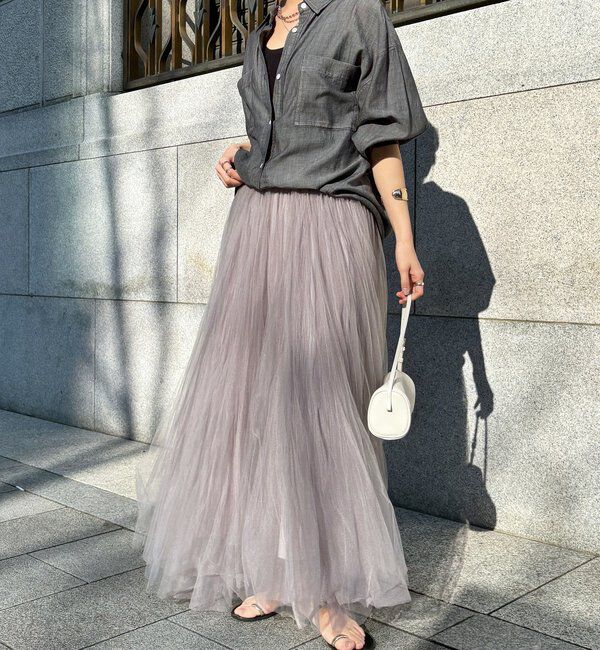  「ダブルチュールスカート」|スカート|