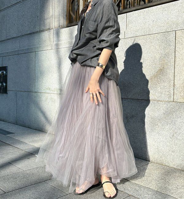  「ダブルチュールスカート」|スカート|