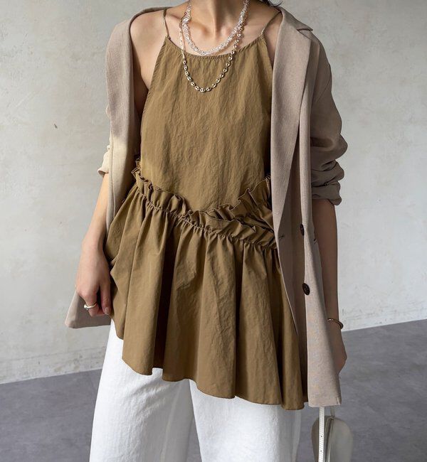  「【WEB限定】アシメティアードキャミ」|シャツ・ブラウス|