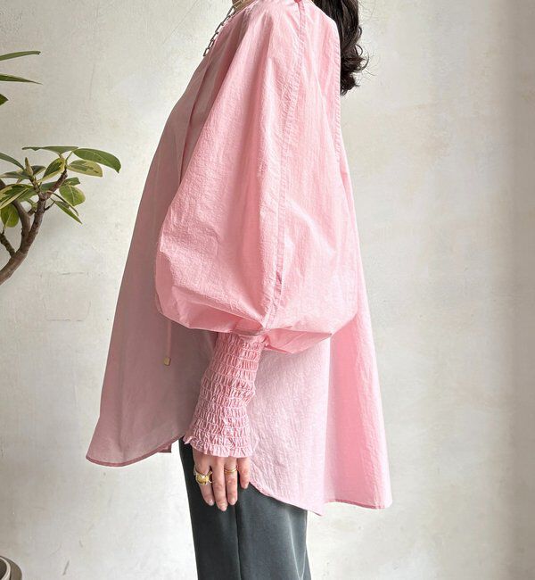  「シャーリングカフチュニックブラウス」|シャツ・ブラウス|
