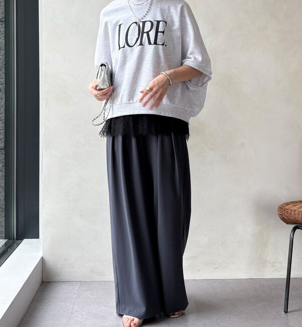  「【セットアップ可能】裾レースタンク」|Tシャツ・カットソー|