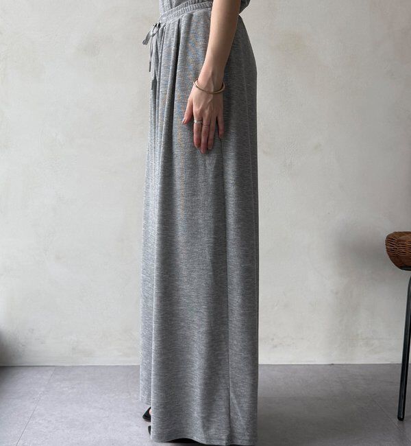  「【セットアップ可能】タックイージーワイドパンツ」|チノ|