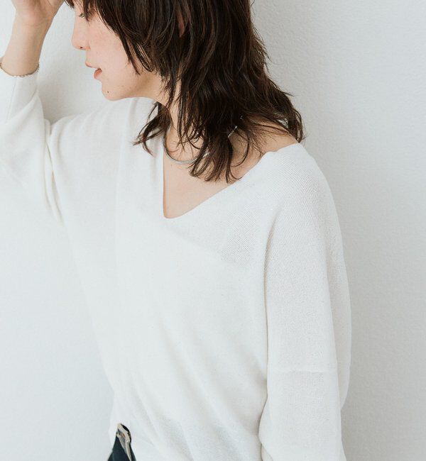  「【華やかな煌めき】ペーパースパングルニット」|ニット・セーター|