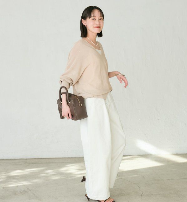  「【華やかな煌めき】ペーパースパングルニット」|ニット・セーター|