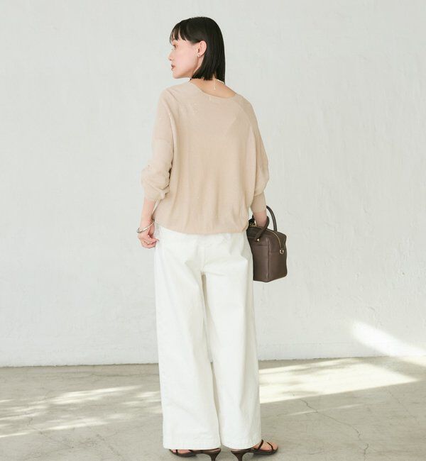  「【華やかな煌めき】ペーパースパングルニット」|ニット・セーター|