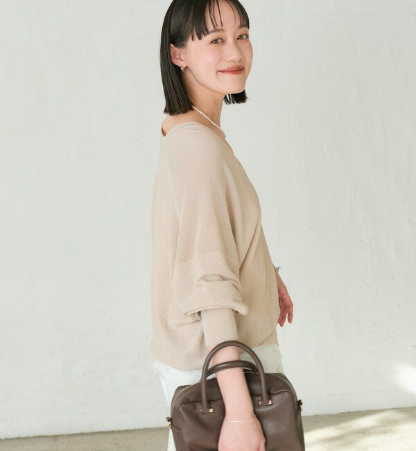  「【華やかな煌めき】ペーパースパングルニット」|ニット・セーター|