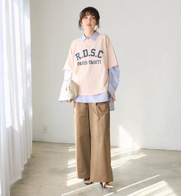  「【A・MONN(アモン)】スムースワイドパンツ」|その他|