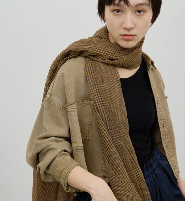  「グレンチェックストール」|ストール|
