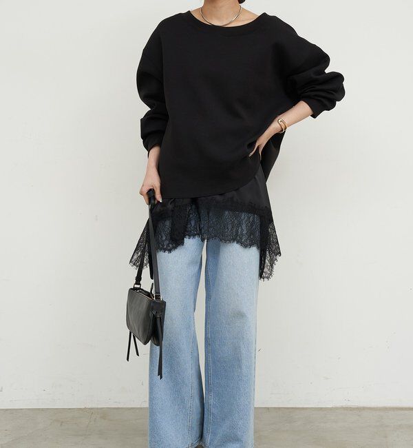  「【＋1で新鮮コーデ】レースキャミチュニック」|シャツ・ブラウス|