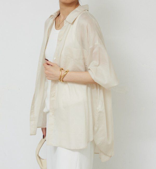  「【2WAY】カシュクールローンシャツ」|シャツ・ブラウス|