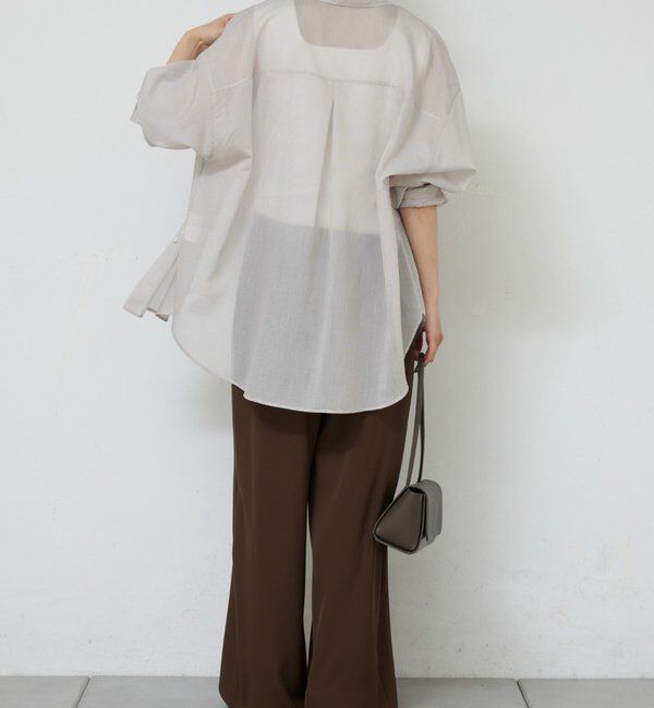  「【2WAY】カシュクールローンシャツ」|シャツ・ブラウス|