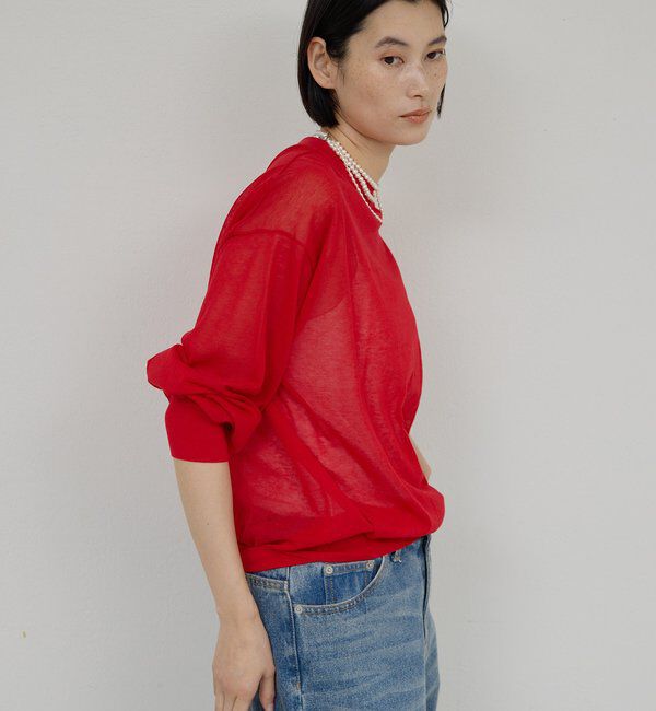  「コットンシアーニット」|ニット・セーター|