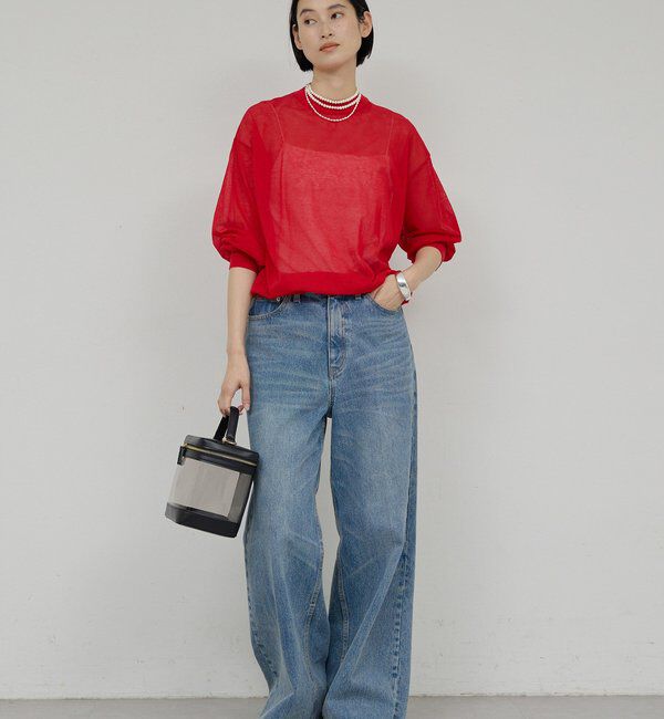  「コットンシアーニット」|ニット・セーター|