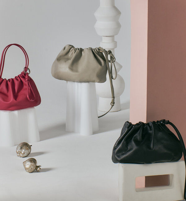  「レザー巾着4WAYショルダーバッグ」|ショルダー・メッセンジャー|