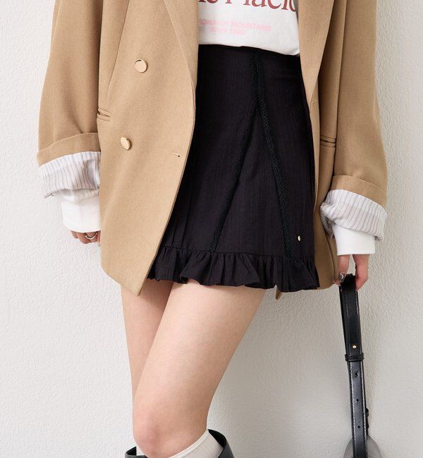  「コットンフリルミニスカート」|スカート|