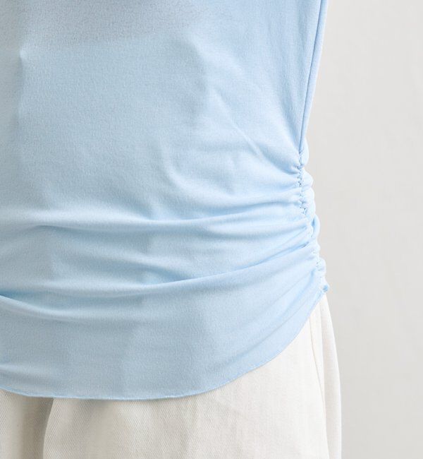  「裾ギャザーシアーロンＴ」|Tシャツ・カットソー|