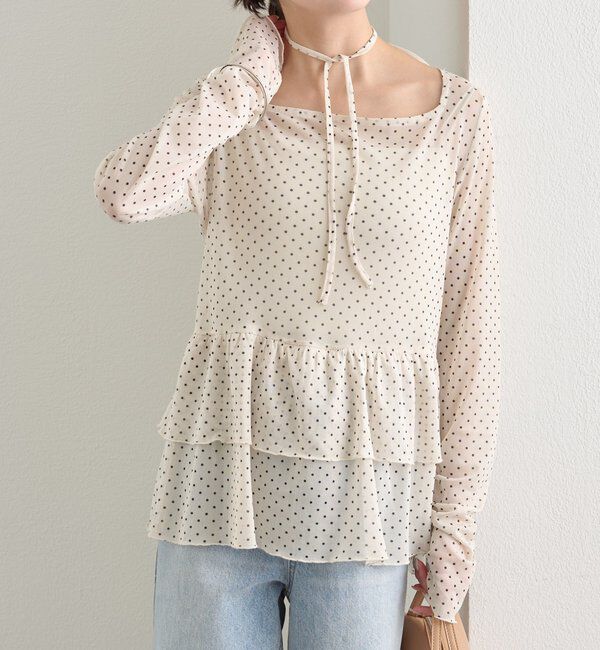  「26SSドットティアードプルオーバー」|Tシャツ・カットソー|