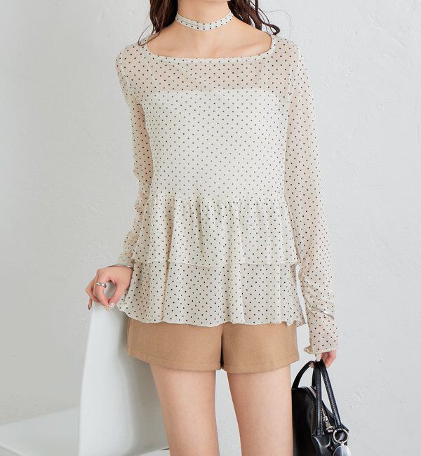  「26SSドットティアードプルオーバー」|Tシャツ・カットソー|