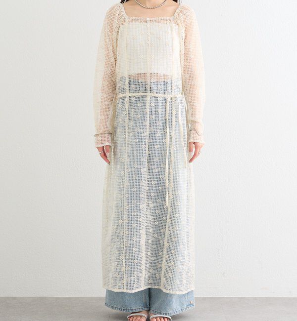  「フラワーレースロングワンピース」|ワンピース|