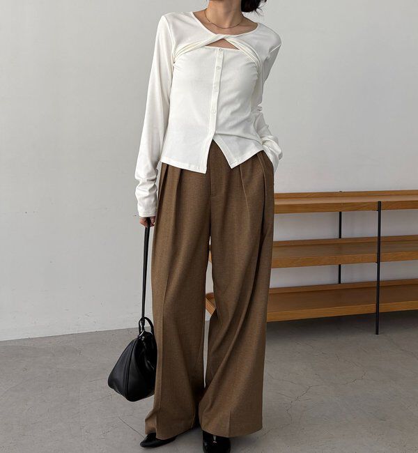  「ツイストネックT」|Tシャツ・カットソー|