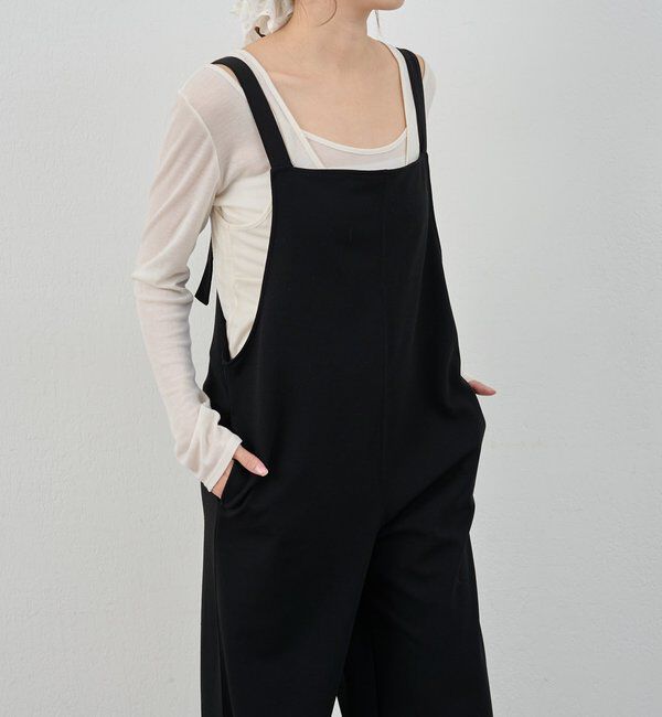  「《累計1.5万枚突破！》《全骨格細見え》カットジョーゼットキャミサロペット」|オールインワン|