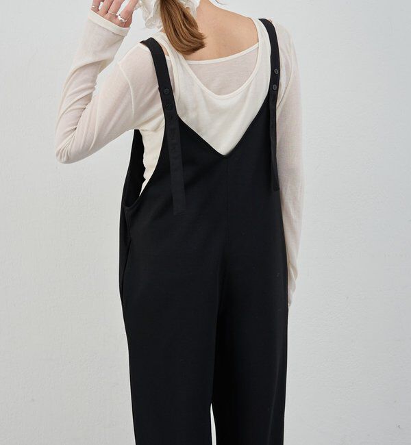  「《累計1.5万枚突破！》《全骨格細見え》カットジョーゼットキャミサロペット」|オールインワン|