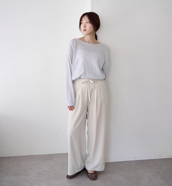  「ウエストデザインパンツ」|チノ|