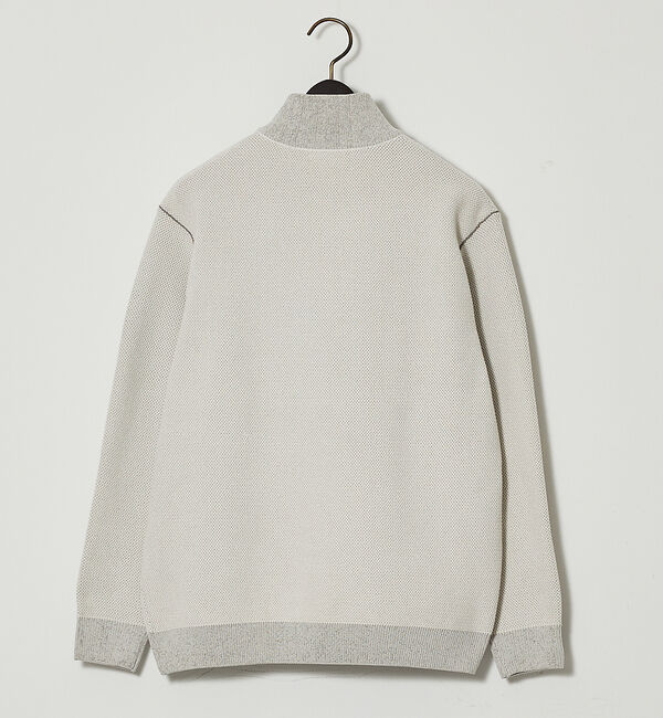 ABAHOUSE「ダブルフェイス モールカノコ ハーフジップニット」|ニット・セーター|