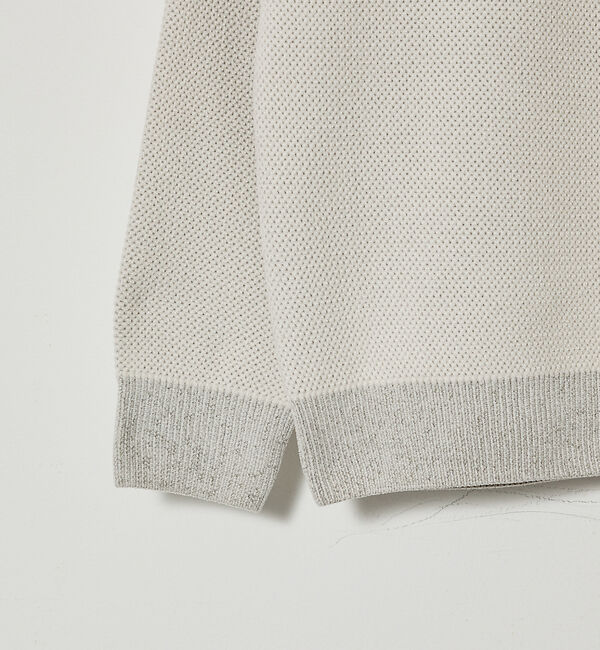 ABAHOUSE「ダブルフェイス モールカノコ ハーフジップニット」|ニット・セーター|