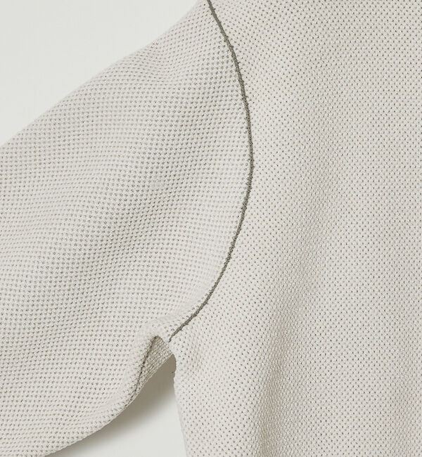 ABAHOUSE「ダブルフェイス モールカノコ ハーフジップニット」|ニット・セーター|