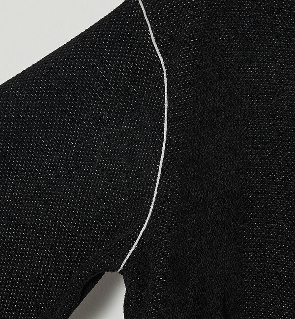 ABAHOUSE「ダブルフェイス モールカノコ ハーフジップニット」|ニット・セーター|