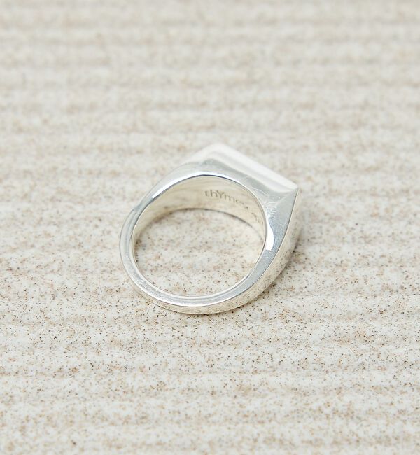 ABAHOUSE「【UNISEX】SIGNET RECTANGLE RING / シグネットレクタ」|リング|