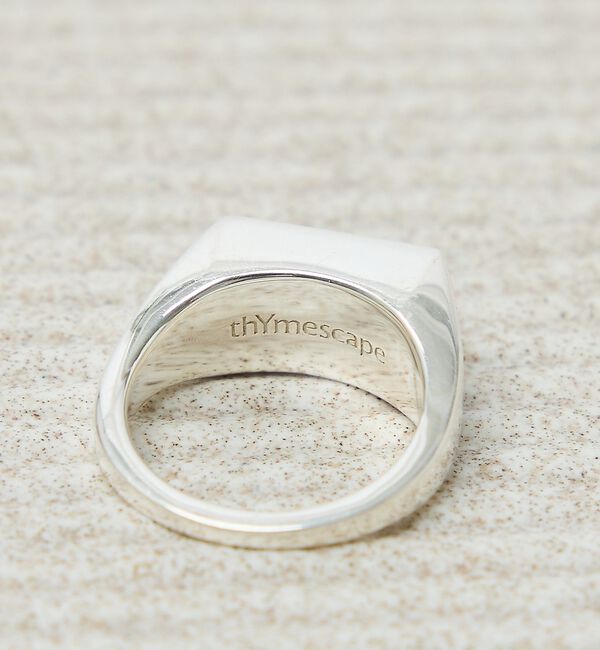 ABAHOUSE「【UNISEX】SIGNET RECTANGLE RING / シグネットレクタ」|リング|