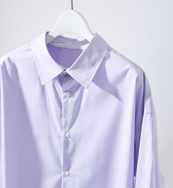 ABAHOUSE「ストレッチコットン レギュラーカラー リラックスシャツ / オーバーサイズ」|シャツ・ブラウス|